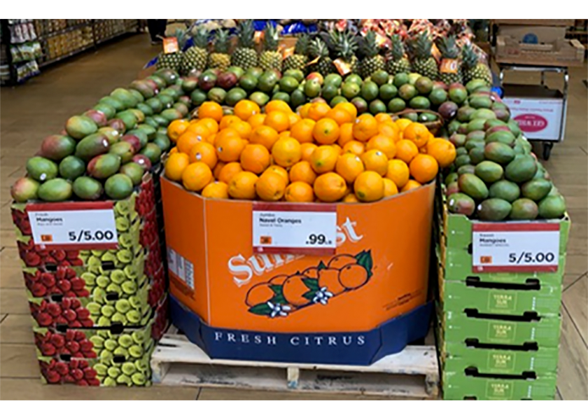 The case for mangoes in the citrus section The Packer